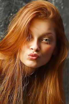 Beautiful redhead Ava