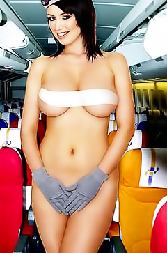 Sexy and hot stewardesses
