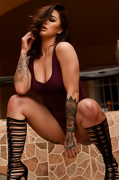 Stunning Mica Martinez with tattoos