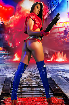 Action Girl Tahiticora Red Latex