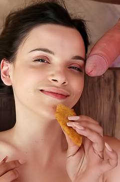 Ohana Petite Waiting Open Mouth Big Cum