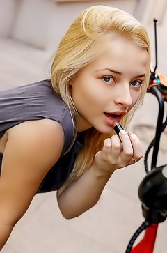 Bianca Bell In A Sequined Bikini That Accentuates Her Voluptuous Figure