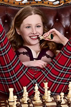 Laura Lit Cravings Unraveled In A Luscious Indoor Striptease With Sheer Bra And Plaid Pants Tease