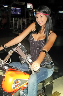Karla having fun